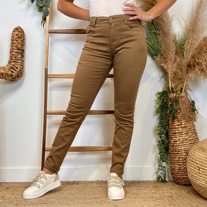 Jean Slim Voggo (T36-T44) - taupe - 44