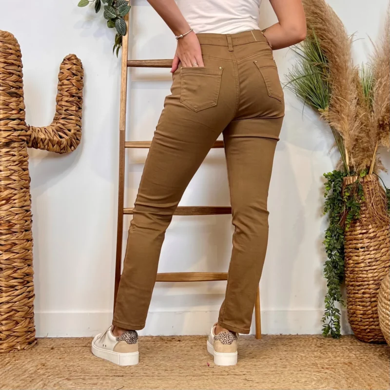 N009- Jean Slim Voggo (T36-T44) - taupe - 44
