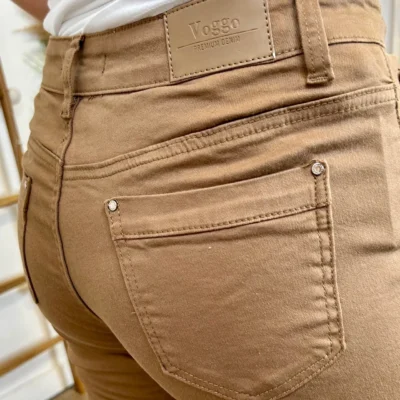 N012- Jean Slim Voggo (T42-T52) - taupe - 50