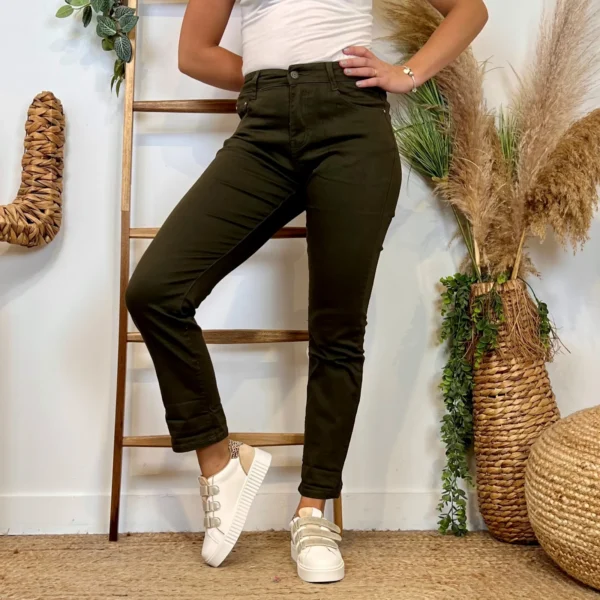 M983- Jean 7/8ème Voggo (T36-T44) - kaki - 44