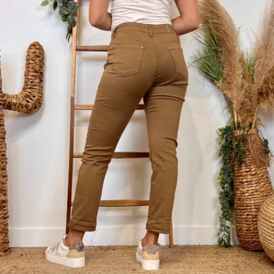 M986- Jean 7/8ème Voggo (T42-T50) - taupe - 50