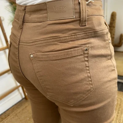 M985- Jean 7/8ème Voggo (T36-T44) - taupe - 44