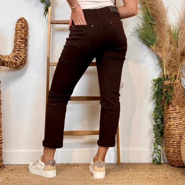 M981- Jean 7/8ème Voggo (T36-T44) - marron - 44