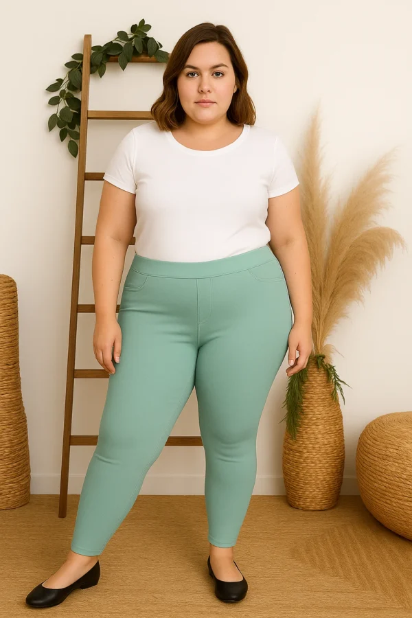 R273- Tregging Christy (T42-T52) - vert-deau - 52