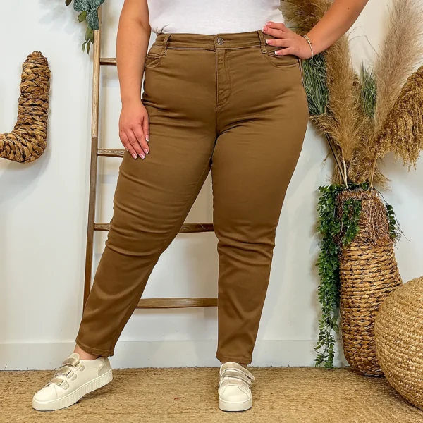 N012- Jean Slim Voggo (T42-T52) - taupe - 50