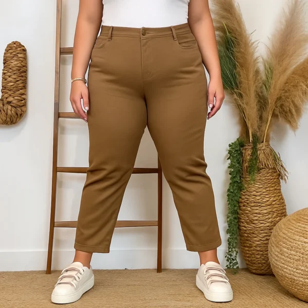 M986- Jean 7/8ème Voggo (T42-T50) - taupe - 50