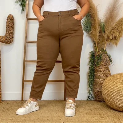 M980- Jean 7/8ème Voggo (T42-T50) - camel - 50