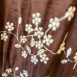Robe uni plumetis (T40-T48) - marron - 48