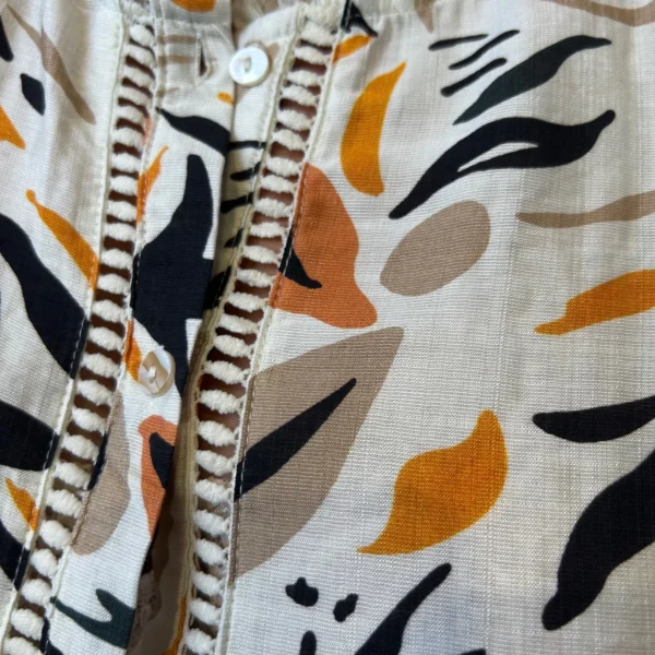 K053- Chemise imprimée By One (T40-T48) - beige - 48