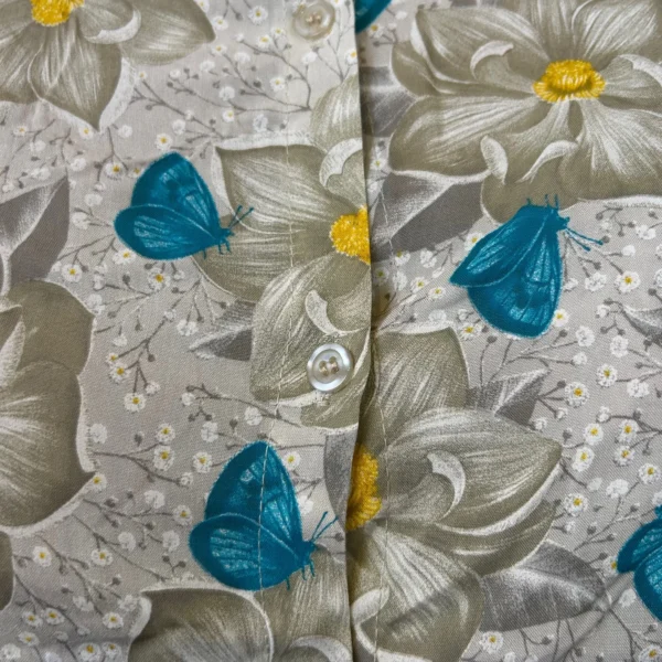 Z147- Chemise Florale (Gt) 🇮🇹 - beige - taille-unique-grande-taille