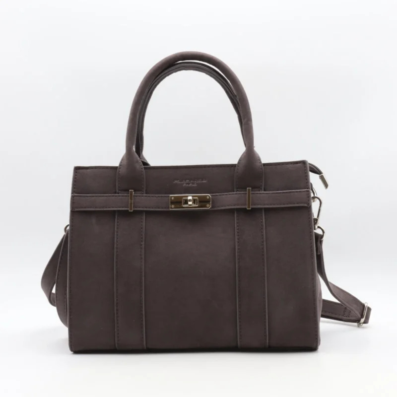 Sac porté main aspect Daim Flora & Co - gris - sans-taille