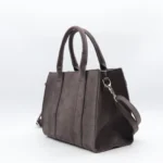Sac porté main aspect Daim Flora & Co - gris - sans-taille