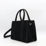 Sac porté main aspect Daim Flora & Co - noir - sans-taille