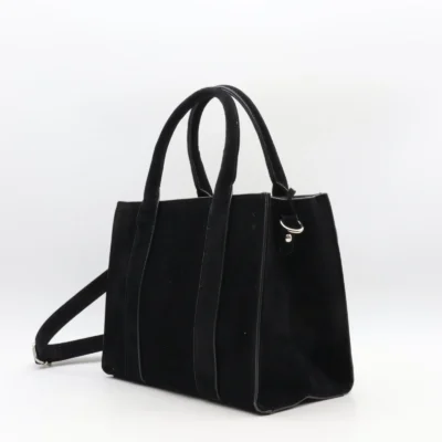 P399- Sac porté main aspect Daim Flora & Co - noir - sans-taille