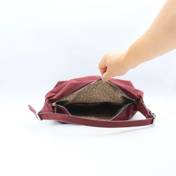 P402- Sac besace Flora&Co - marron - sans-taille