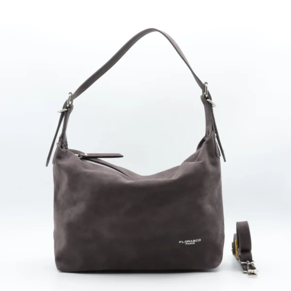 P402- Sac besace Flora&Co - gris - sans-taille