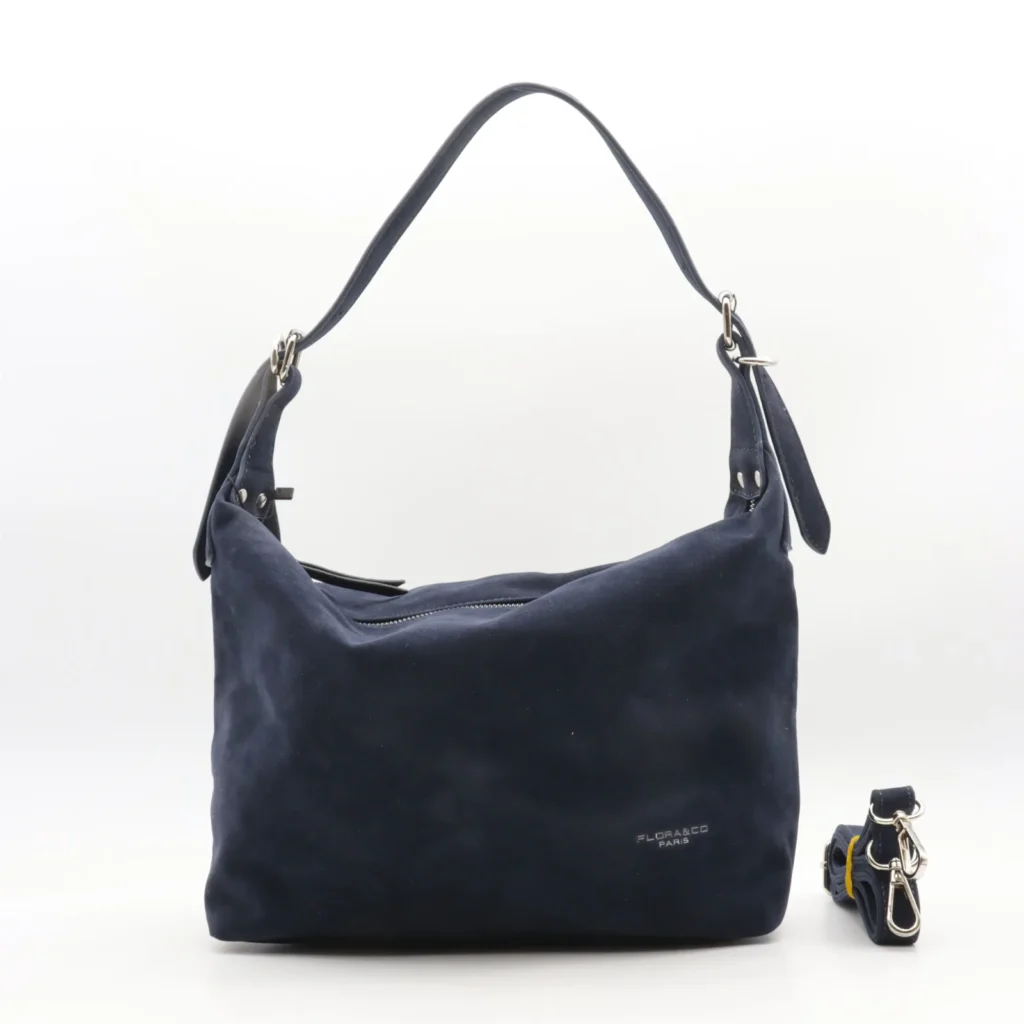 P402- Sac besace Flora&Co - marine - sans-taille