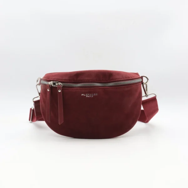 P394- Banane aspect Daim - bordeaux - sans-taille