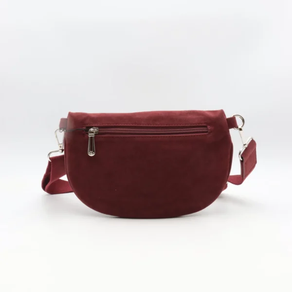 P394- Banane aspect Daim - bordeaux - sans-taille