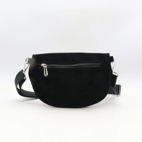 P394- Banane aspect Daim - noir - sans-taille