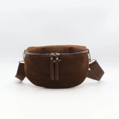 P394- Banane aspect Daim - marron - sans-taille