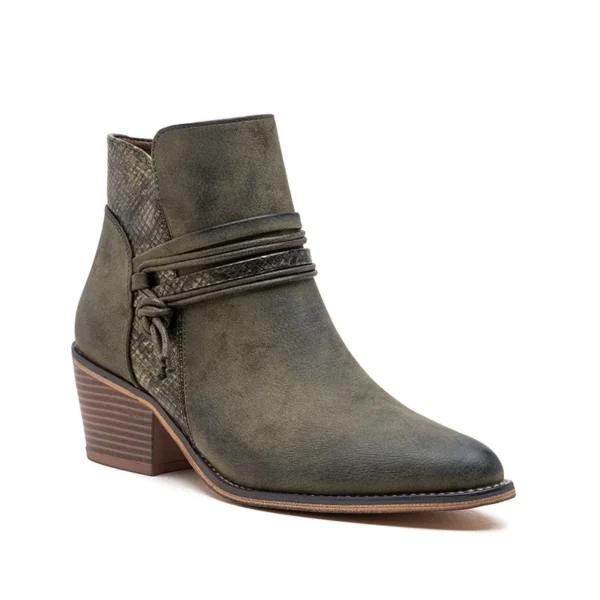 R395- Bottine Santiag (T36-T42) - kaki - 41