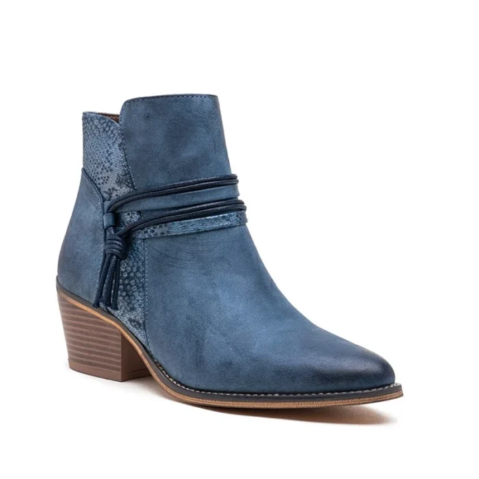 Bottine Santiag (T36-T42) - bleu-jeans - 41