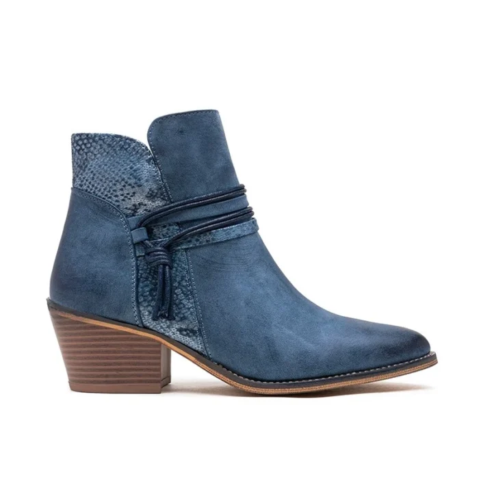 Bottine Santiag (T36-T42) - bleu-jeans - 41