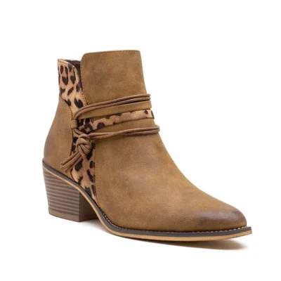 R395- Bottine Santiag (T36-T42) - camel - 41