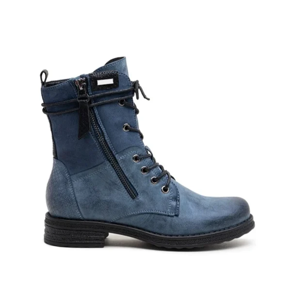R398- Bottine bi-matière (T36-T42) - bleu-jeans - 41