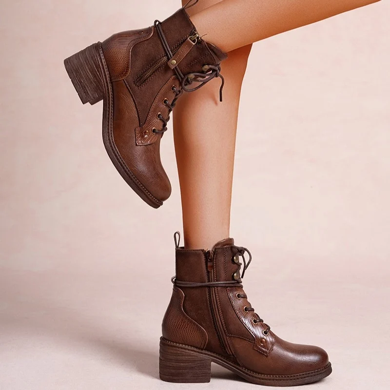 R397- Bottine unie (T36-T42) - marron - 41