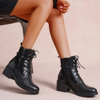 R397- Bottine unie (T36-T42) - noir - 41