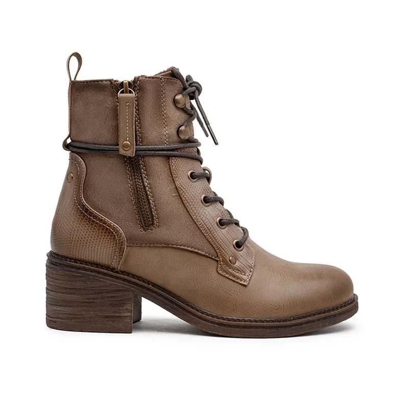 R397- Bottine unie (T36-T42) - taupe - 41