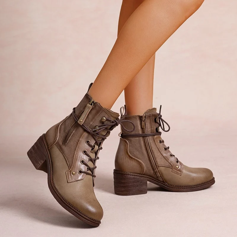 R397- Bottine unie (T36-T42) - taupe - 41