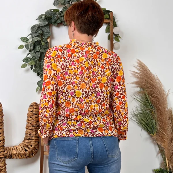 K074- Chemise Cerise Blue (T36-T42) - moutarde - 42