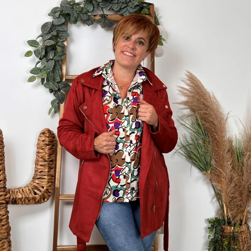I948- Veste Suédine (T36-T40) - rouille - 40