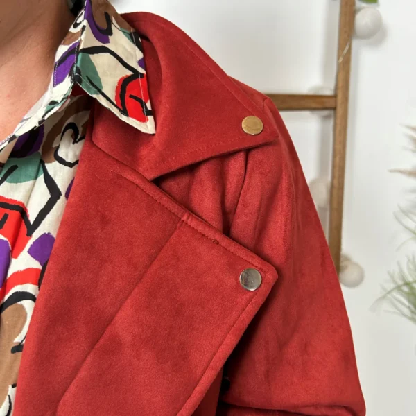 I948- Veste Suédine (T36-T40) - rouille - 40