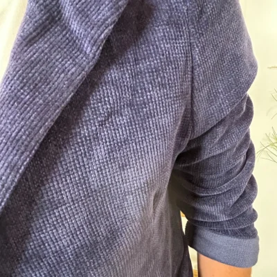 K035- Blazer velours (T36-T44) 🇮🇹 - marine - 44