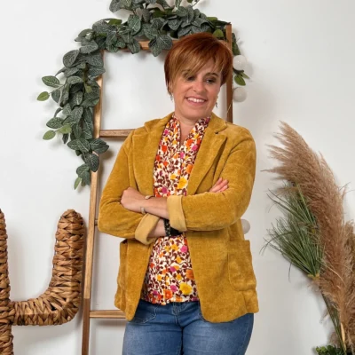 K035- Blazer velours (T36-T44) 🇮🇹 - moutarde - 44