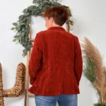 Blazer velours (T36-T44) - rouille - 44