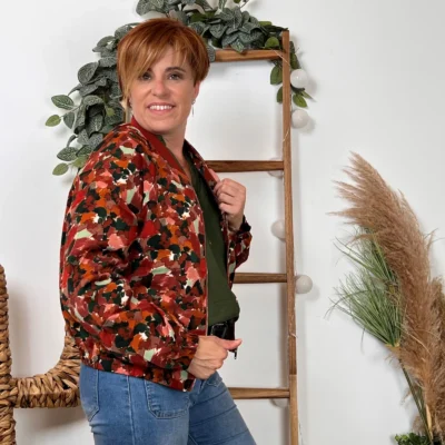 K089- Bomber Cerise Blue (T36-T42) - rouille - 42