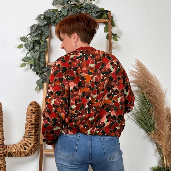 K089- Bomber Cerise Blue (T36-T42) - rouille - 42