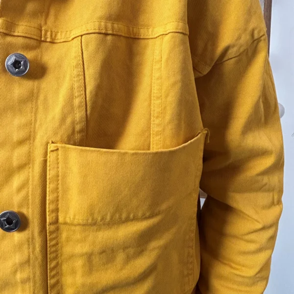 K076- Veste "Lacomy" Coton (Tu) 🇮🇹 - jaune - taille-unique