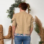Veste "Lacomy" Coton - camel - taille-unique