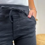 Jean Slim femme taille élastiquée MELLY & CO T34-T42 - noir - 42
