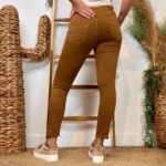 Jean Slim femme taille élastiquée MELLY & CO T34-T42 - camel - 42