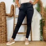 Jean Slim femme taille élastiquée MELLY & CO T34-T42 - gris - 42