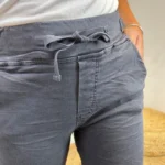 Jean Slim femme taille élastiquée MELLY & CO T34-T42 - gris - 42