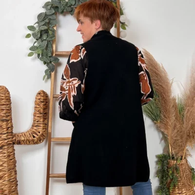 K067- Gilet sans manche "Maëlle" (Tu) - noir - taille-unique