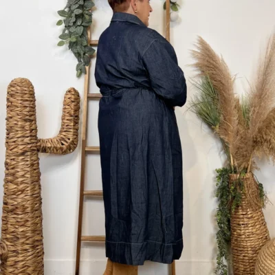 K061- Robe en Jean "Z-One" (T40-T48) - denim - 48